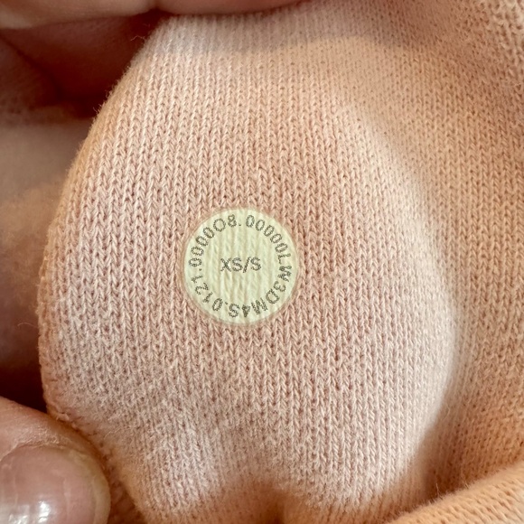 Lululemon Scuba Oversized 1/2 Zip Hoodie Light Pink W3DM4S Size XS/S - Picture 8 of 8